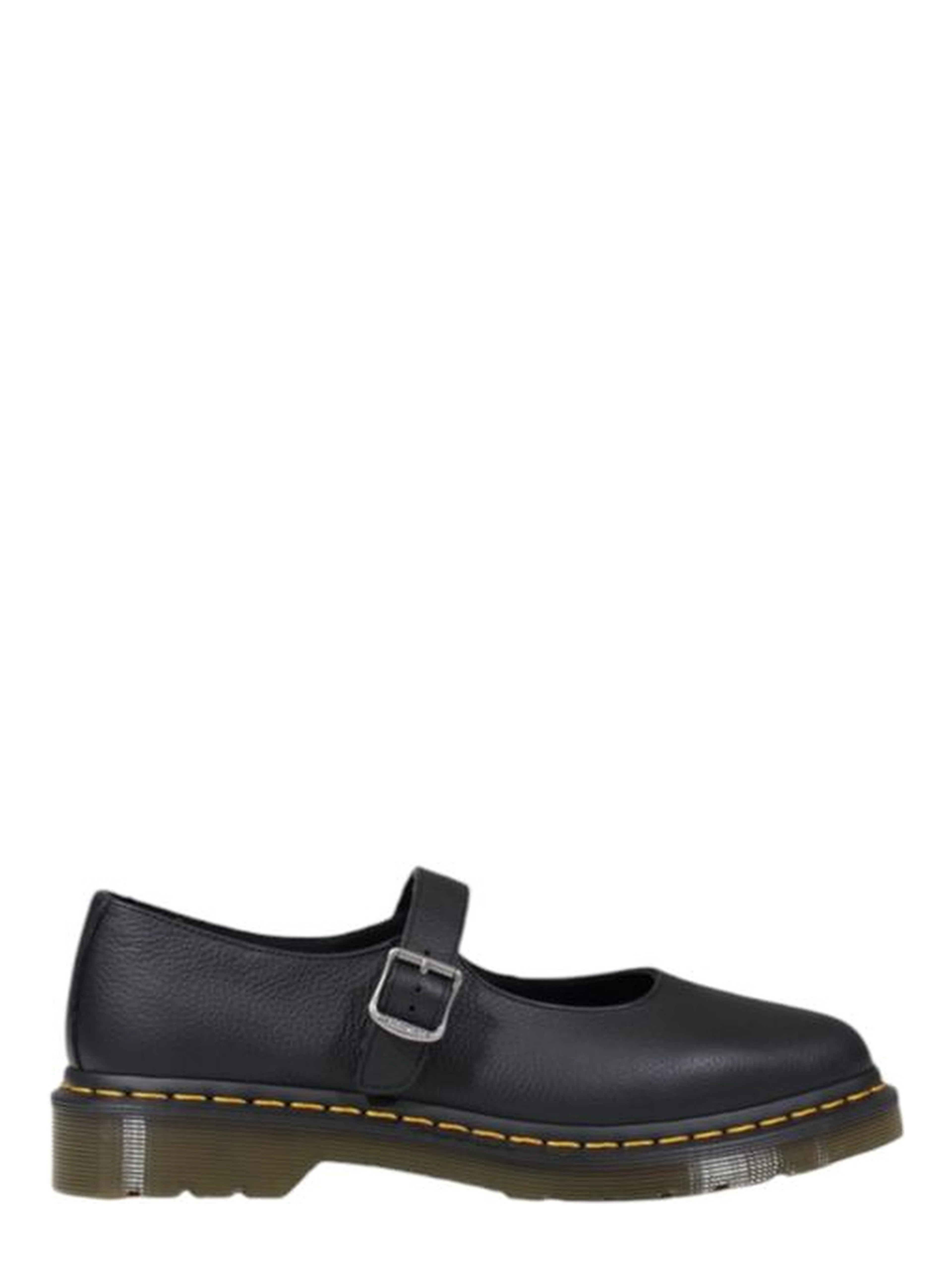 Black Leather Platform Pumps