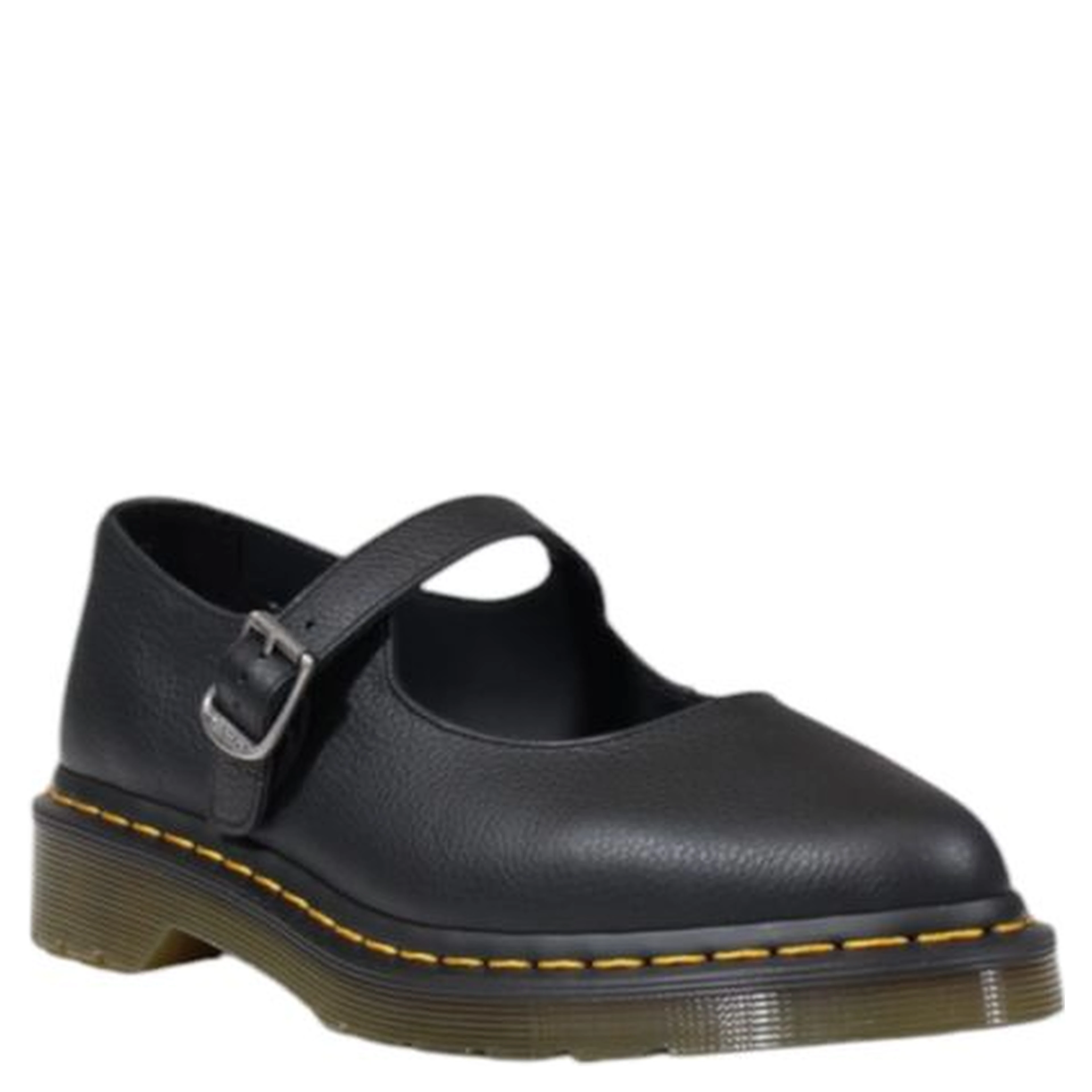 Black Leather Platform Pumps