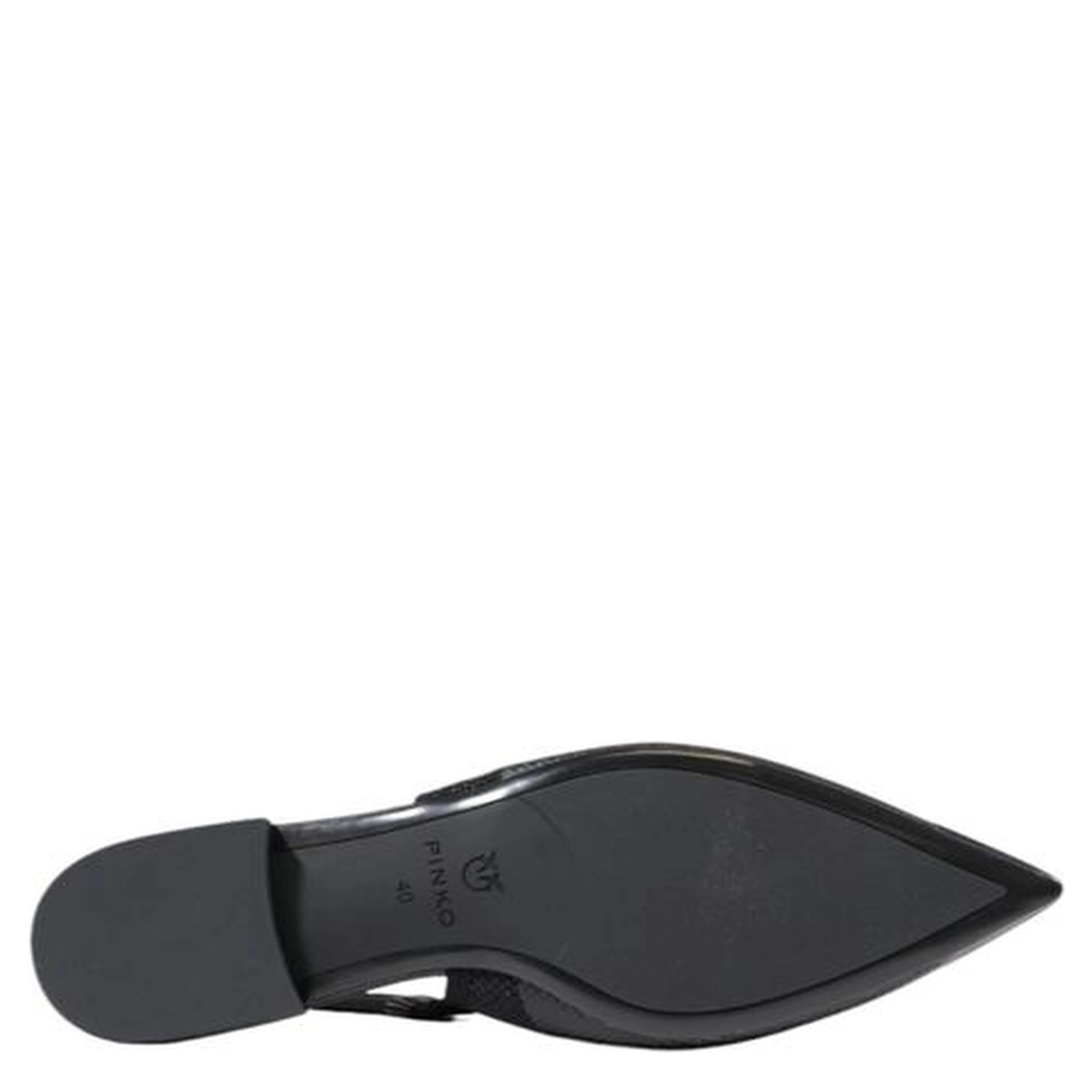 Black Leather Flat Sandals
