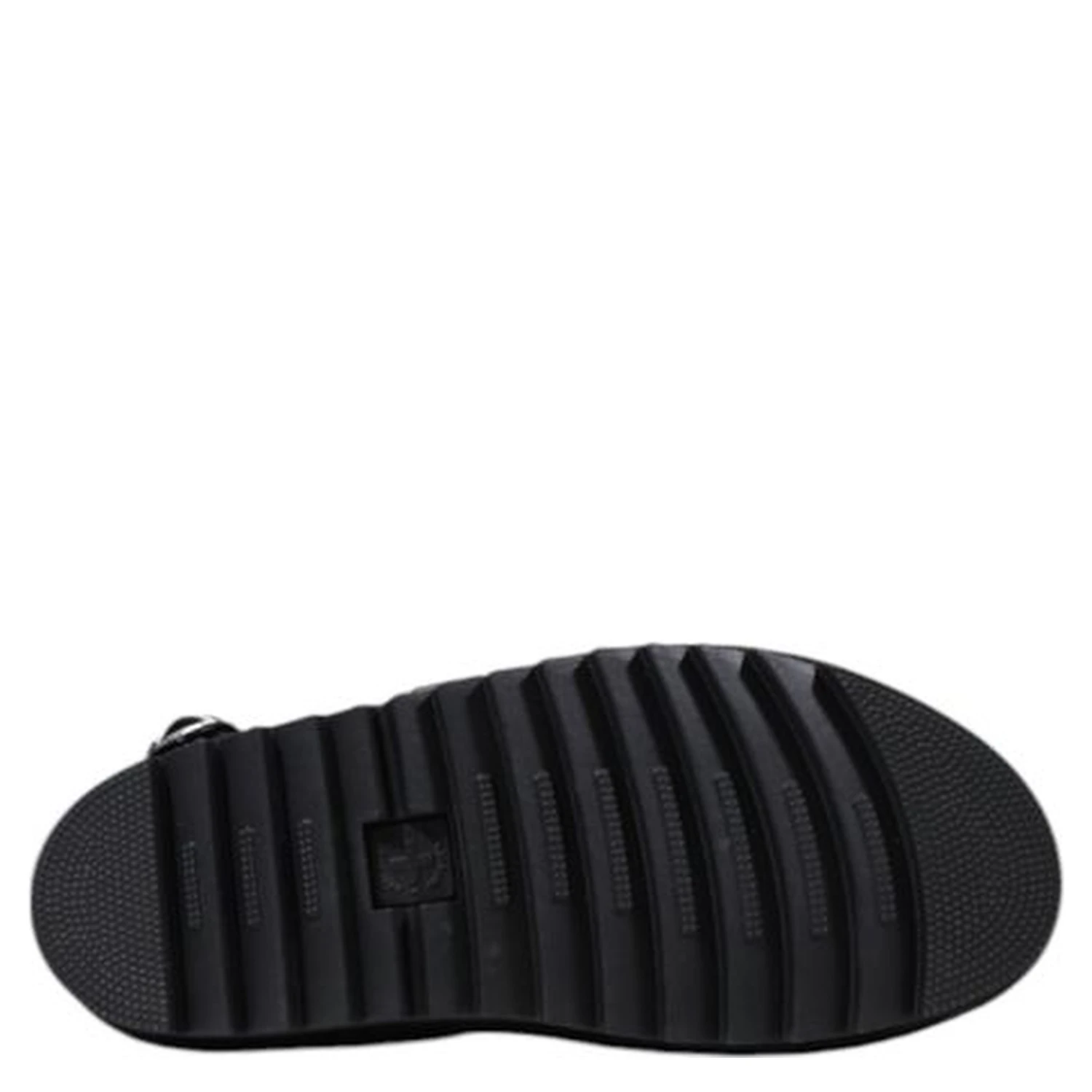 Black Leather Flat Sandals