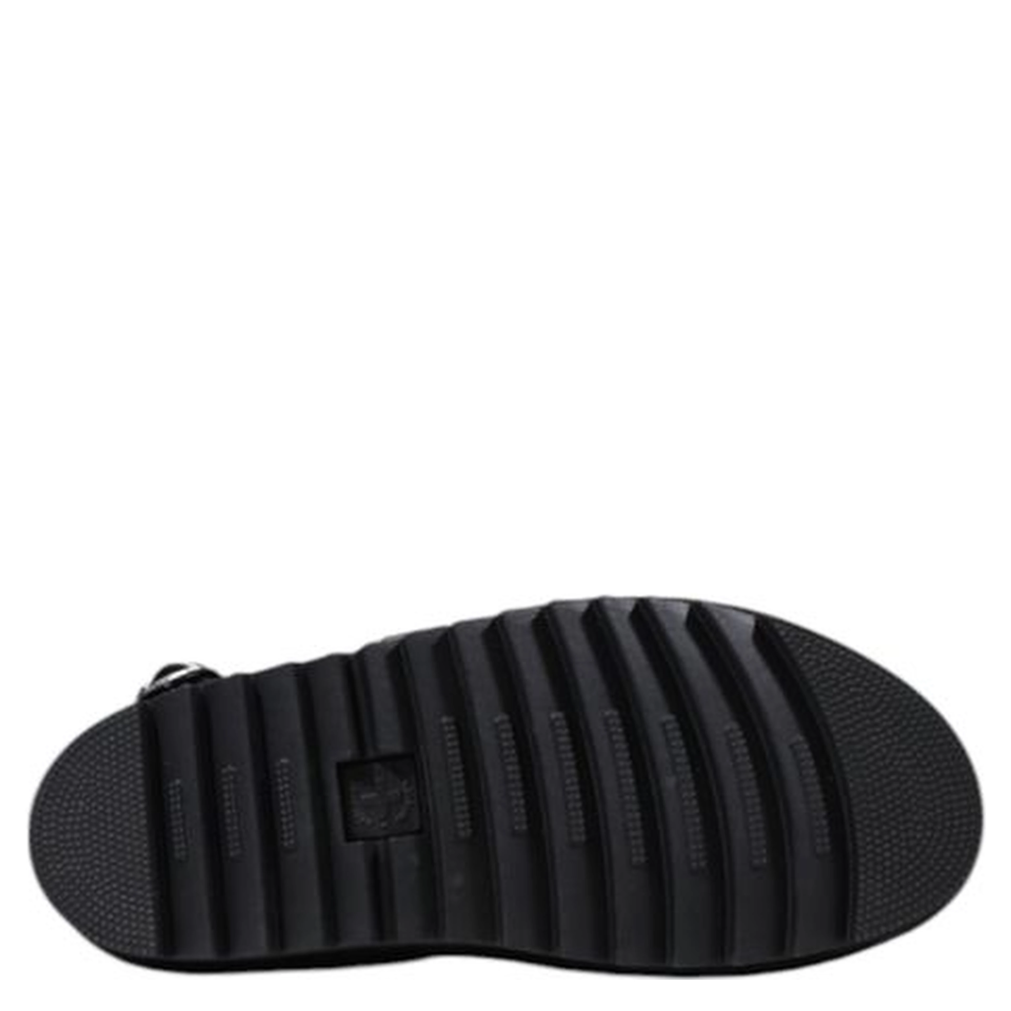 Black Leather Flat Sandals