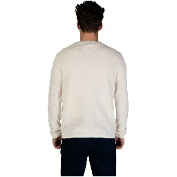 سويت شيرت قطني أبيض