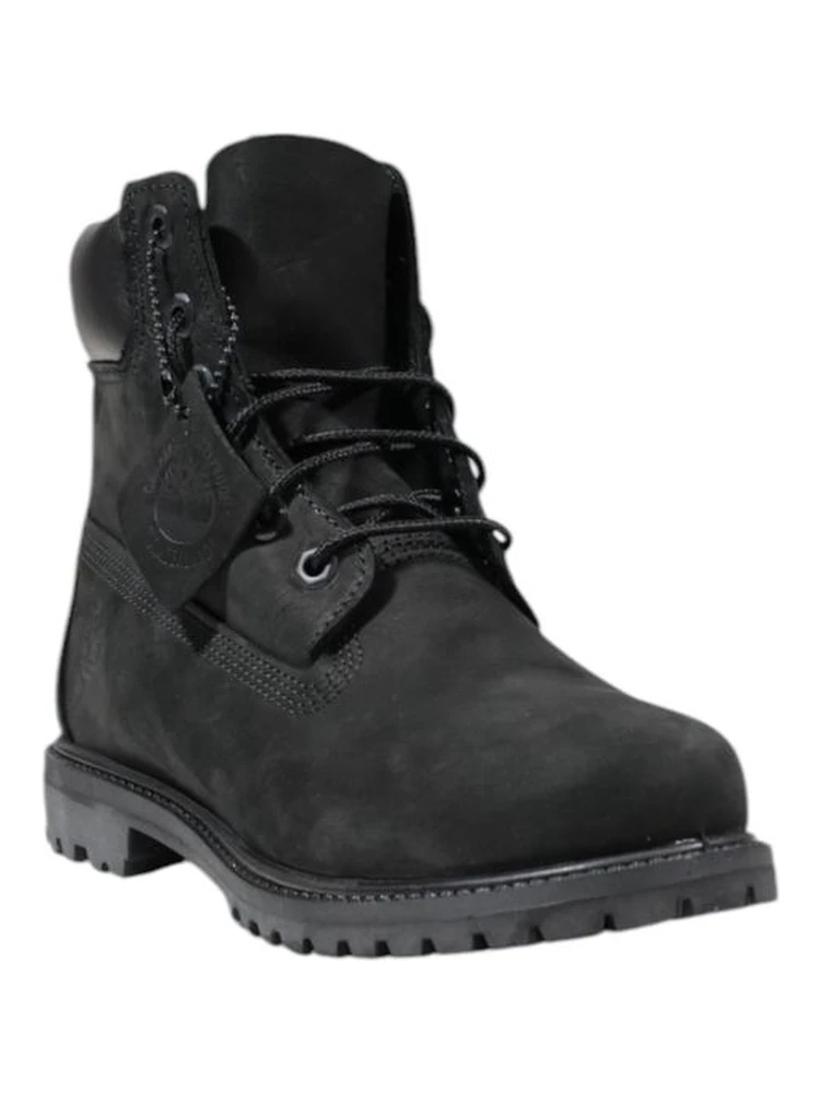 Black Leather Lace-Up Boots alternative