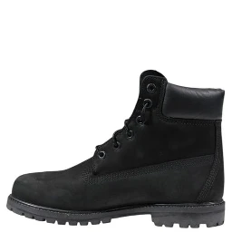 Black Leather Lace-Up Boots