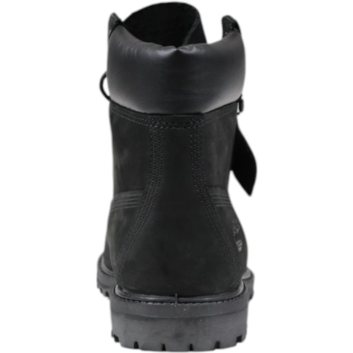 Black Leather Lace-Up Boots