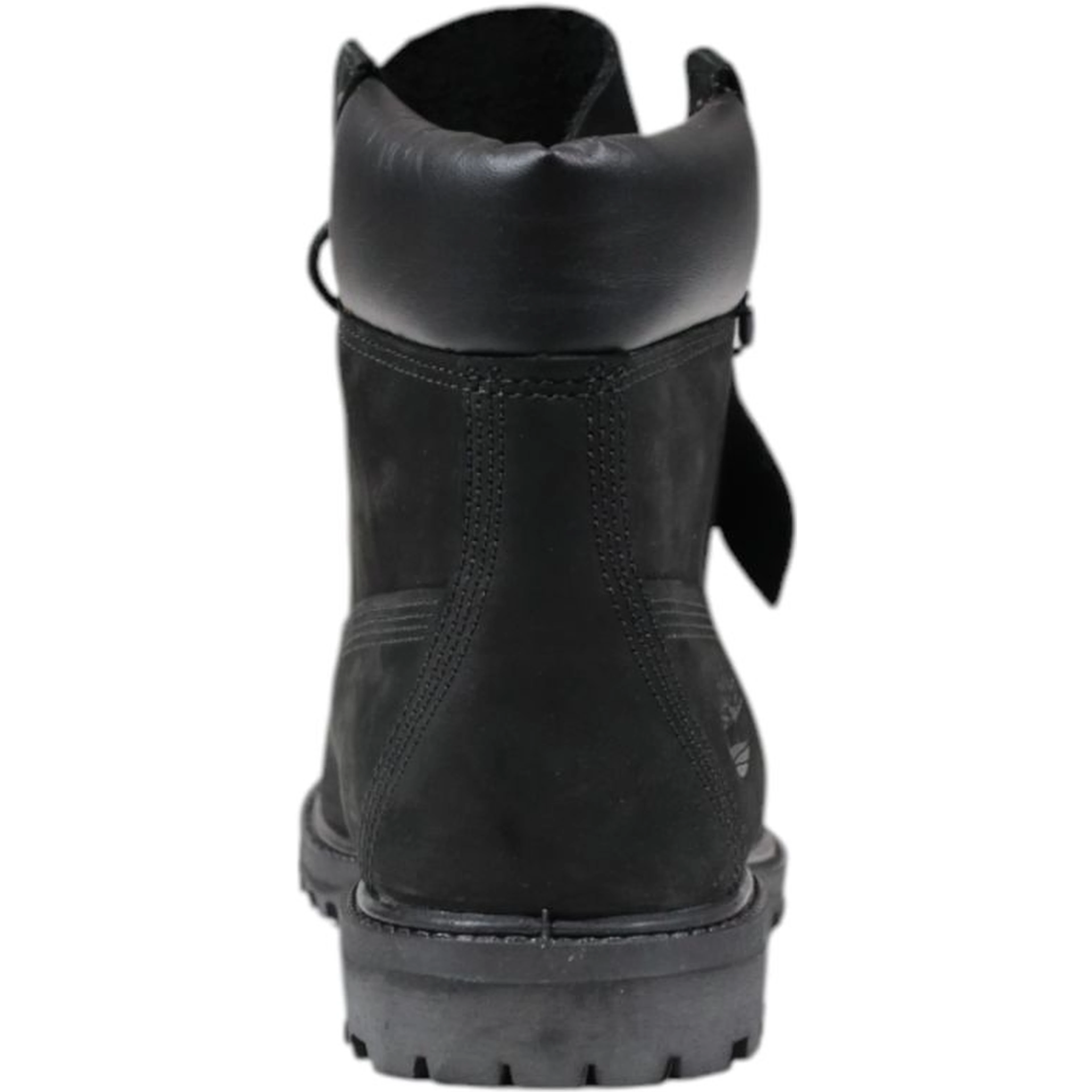 Black Leather Lace-Up Boots