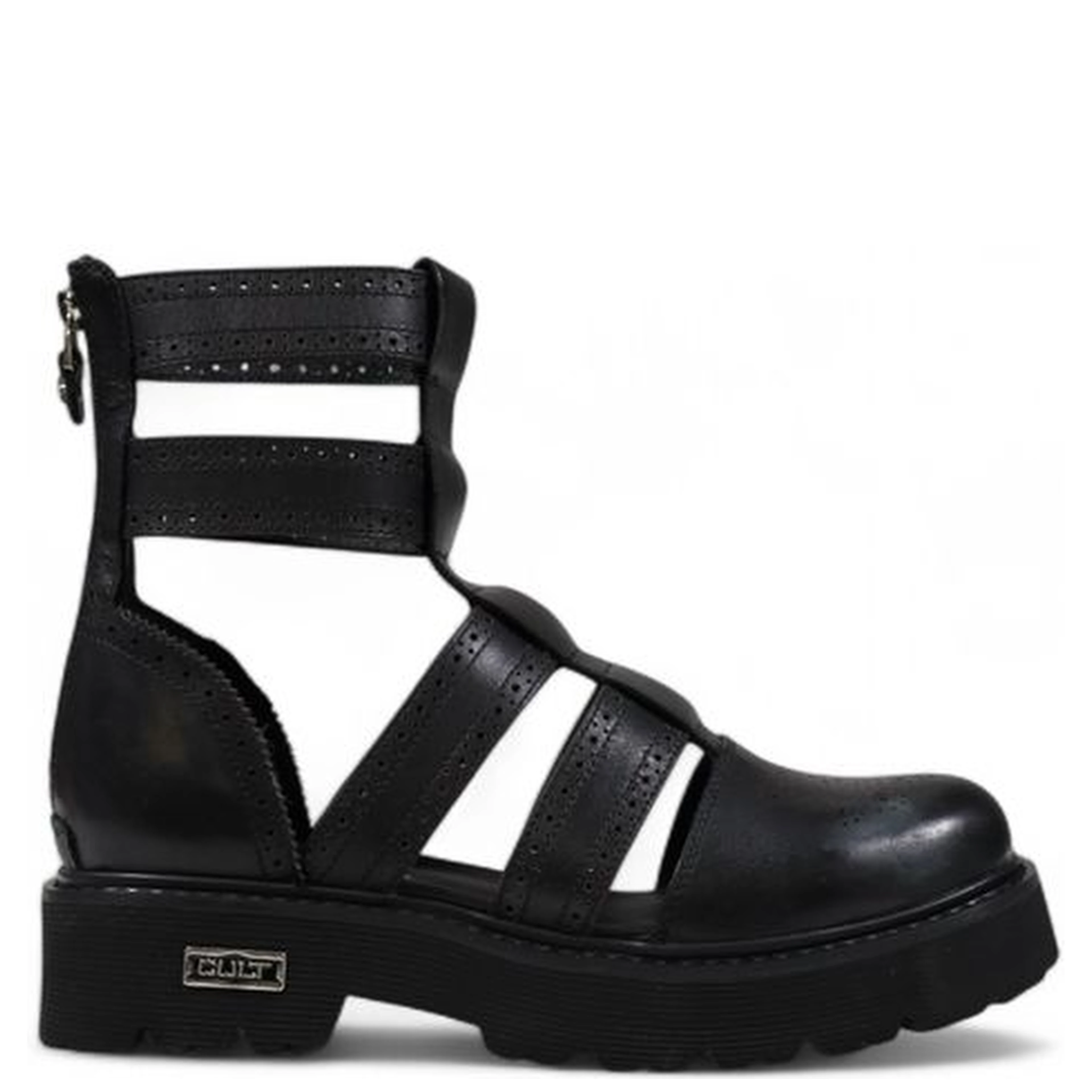 Black Leather Sandals