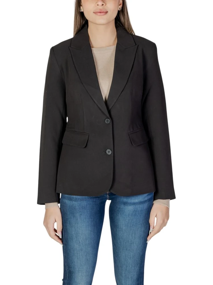 Black Recycled Polyester Blazer