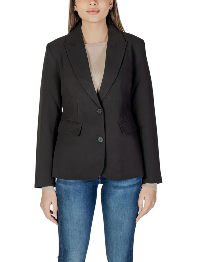 Black Recycled Polyester Blazer
