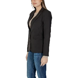 Black Recycled Polyester Blazer