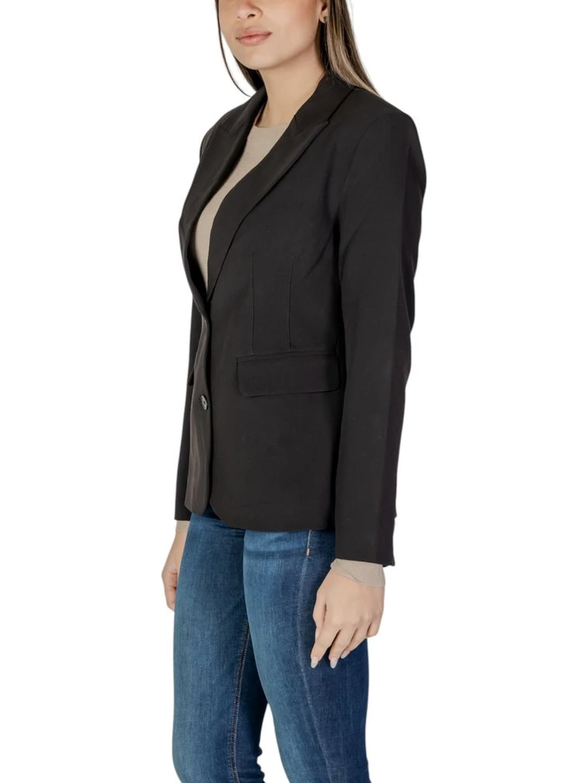 Black Recycled Polyester Blazer