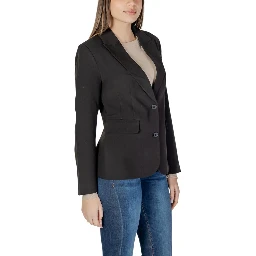 Black Recycled Polyester Blazer