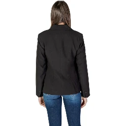 Black Recycled Polyester Blazer