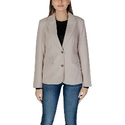 Beige Recycled Polyester Blazer