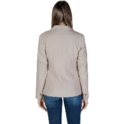 Beige Recycled Polyester Blazer