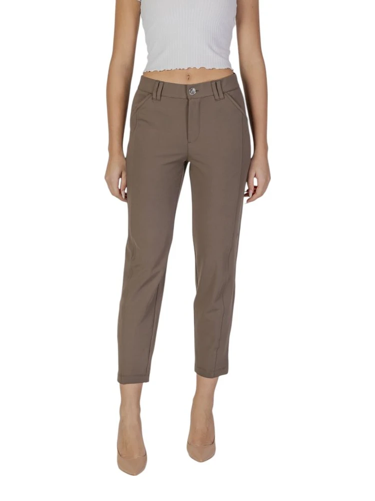 Brown Polyester Pant