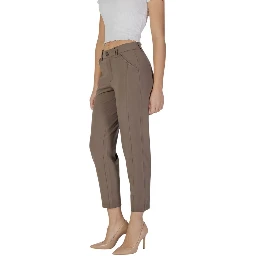 Brown Polyester Pant