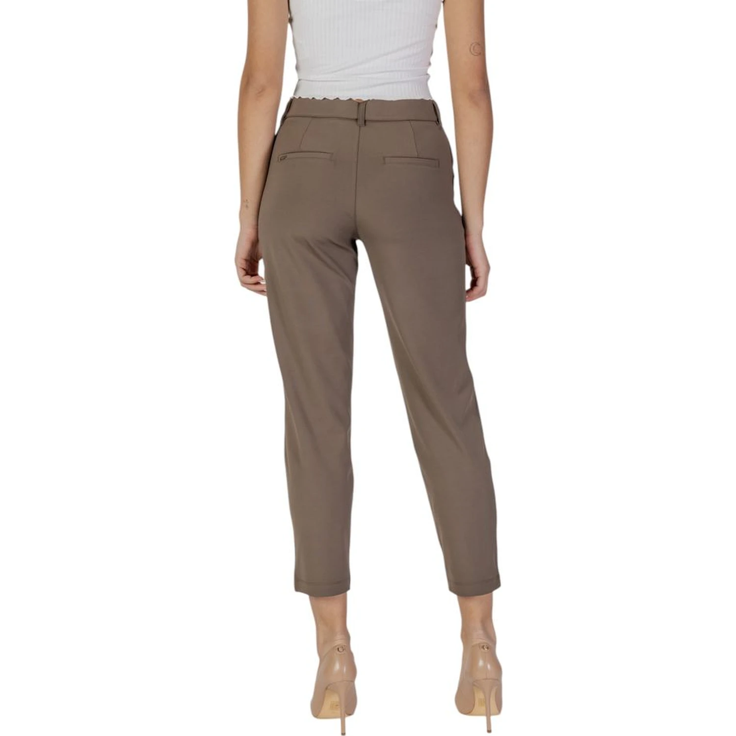 Brown Polyester Pant