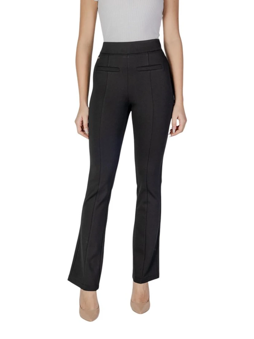 Black Viscose Skinny Pants
