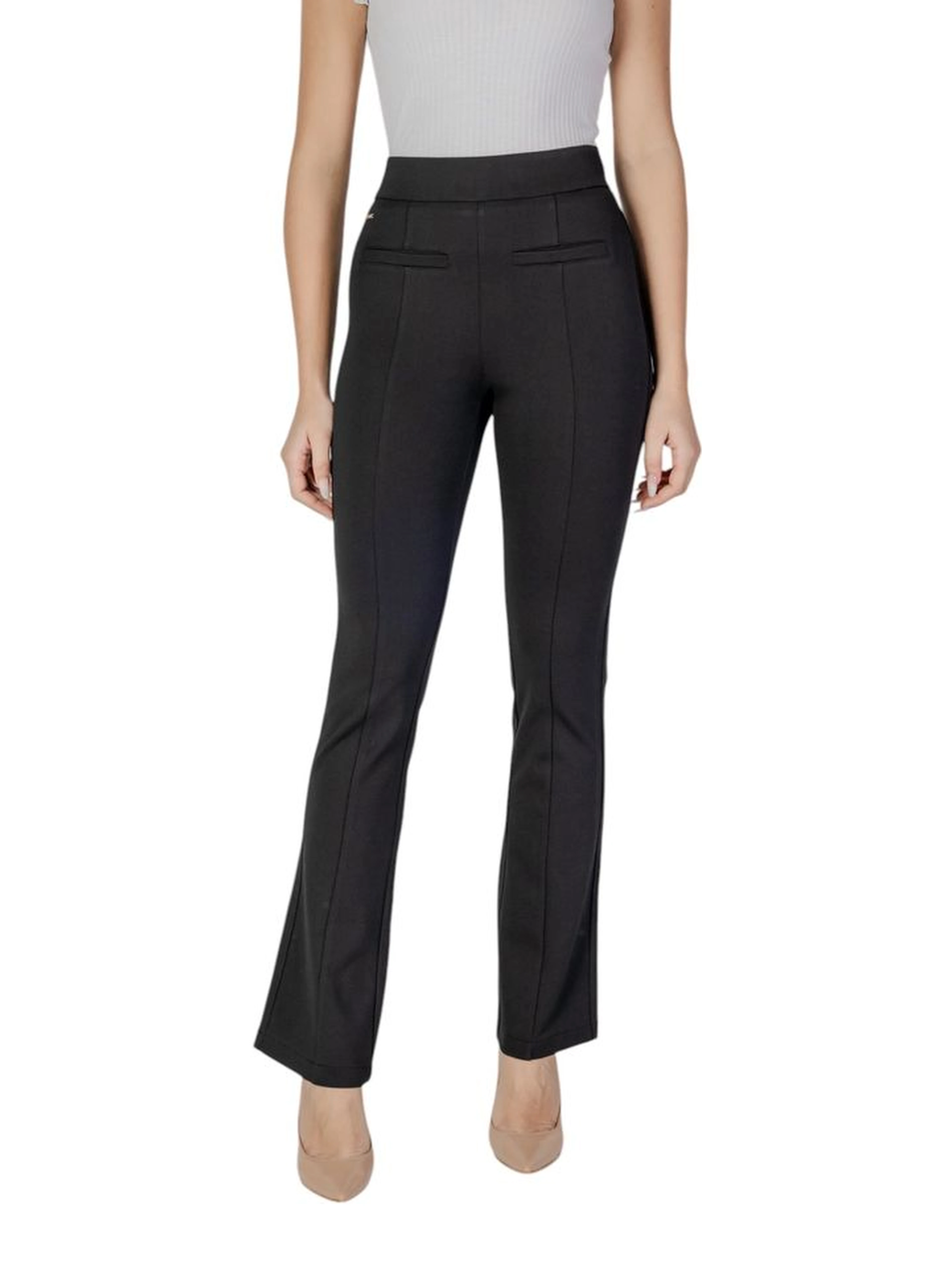 Black Viscose Skinny Pants
