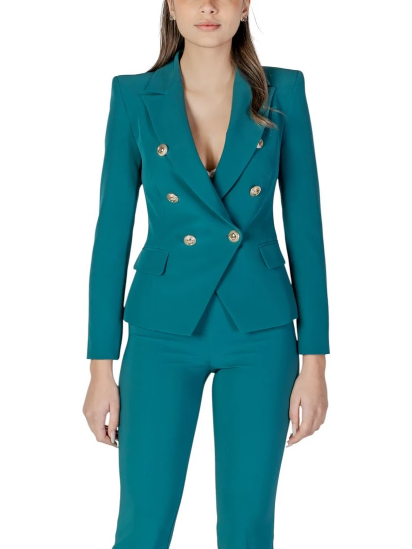 Black Polyester Blazer