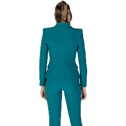 Black Polyester Blazer