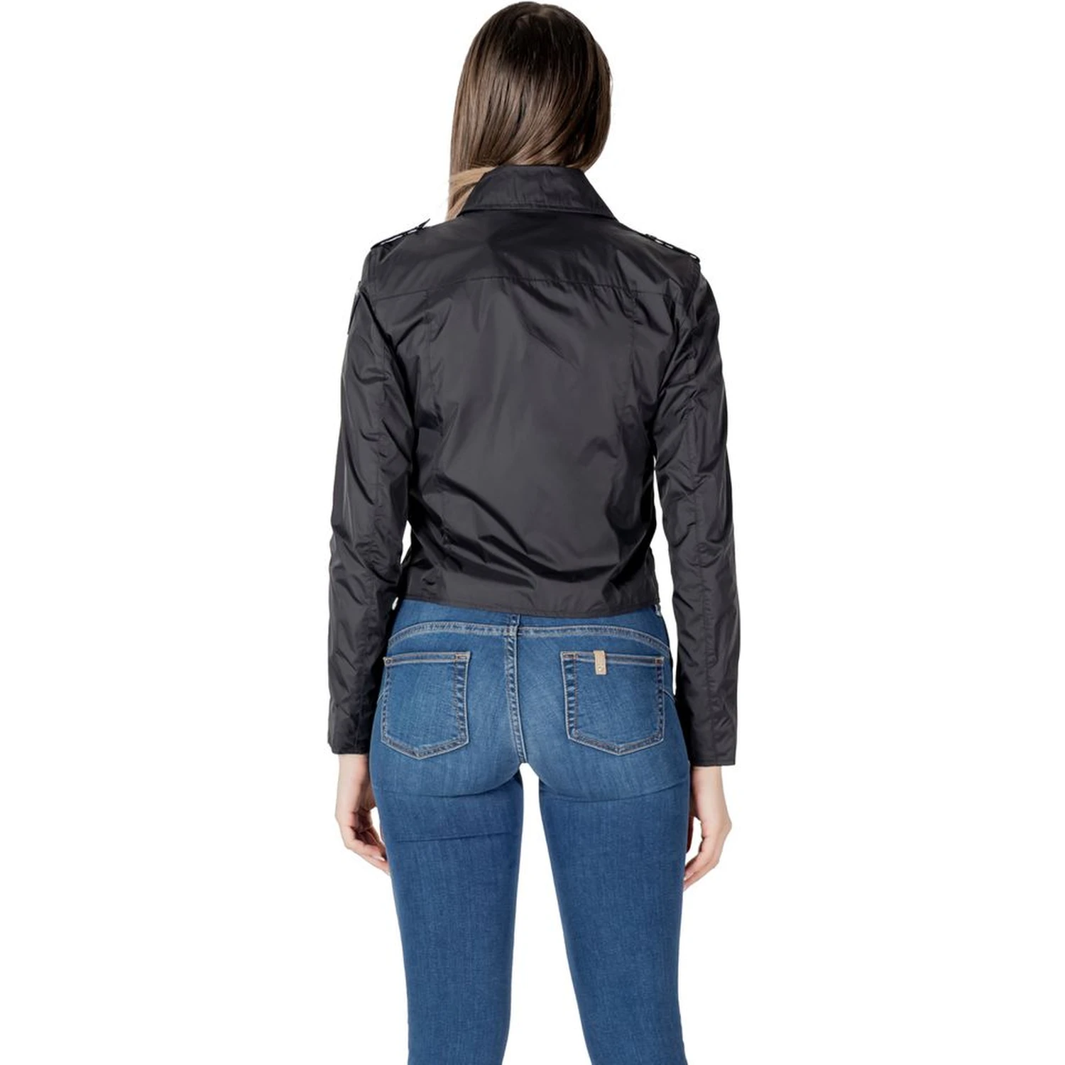 Black Polyamide Biker Jacket