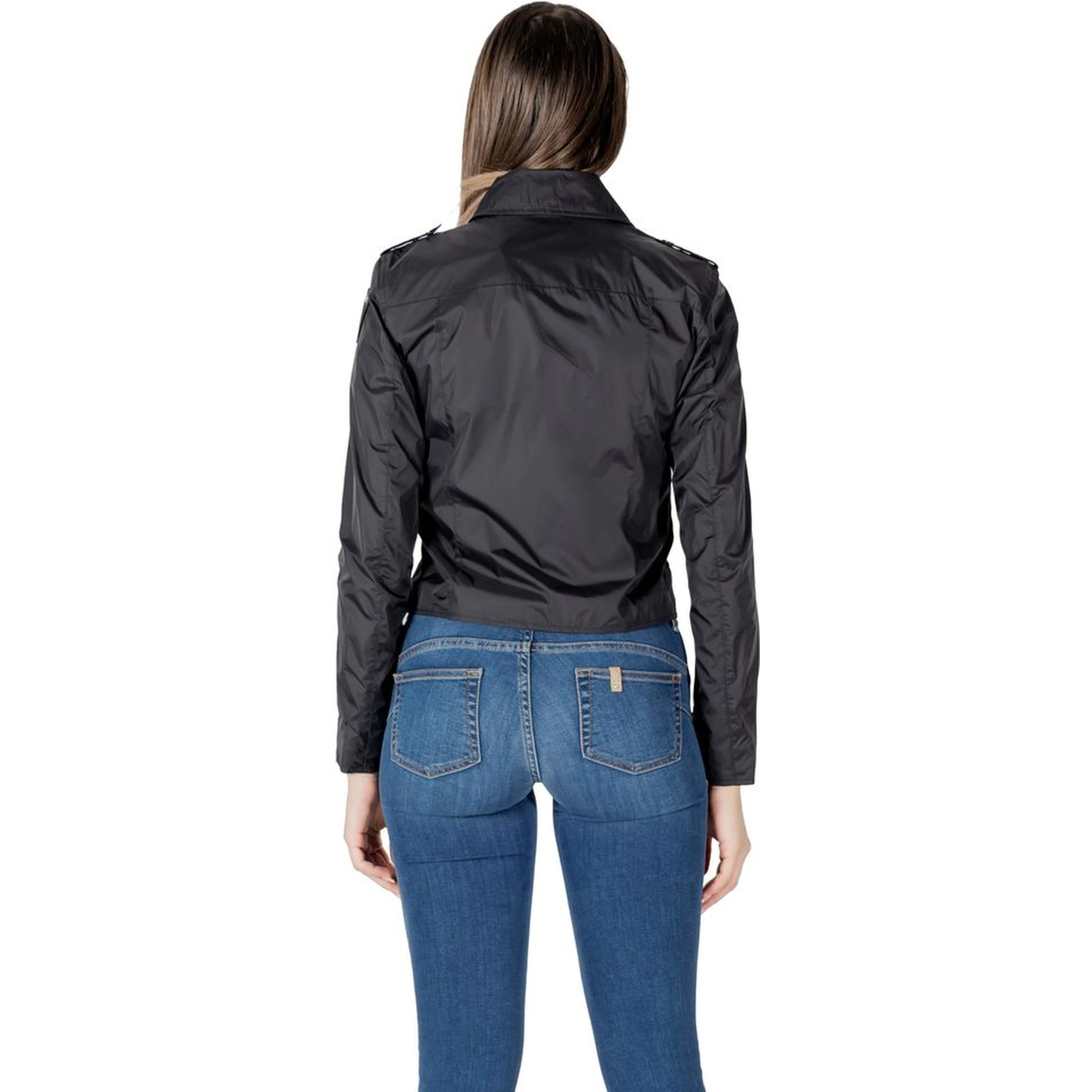 Black Polyamide Biker Jacket