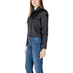 Black Polyamide Biker Jacket