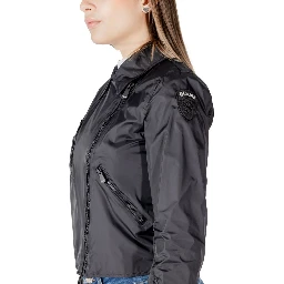 Black Polyamide Biker Jacket