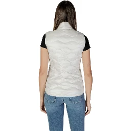 White Polyamide Sleveless Jacket