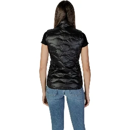 Black Polyamide Sleveless Jacket