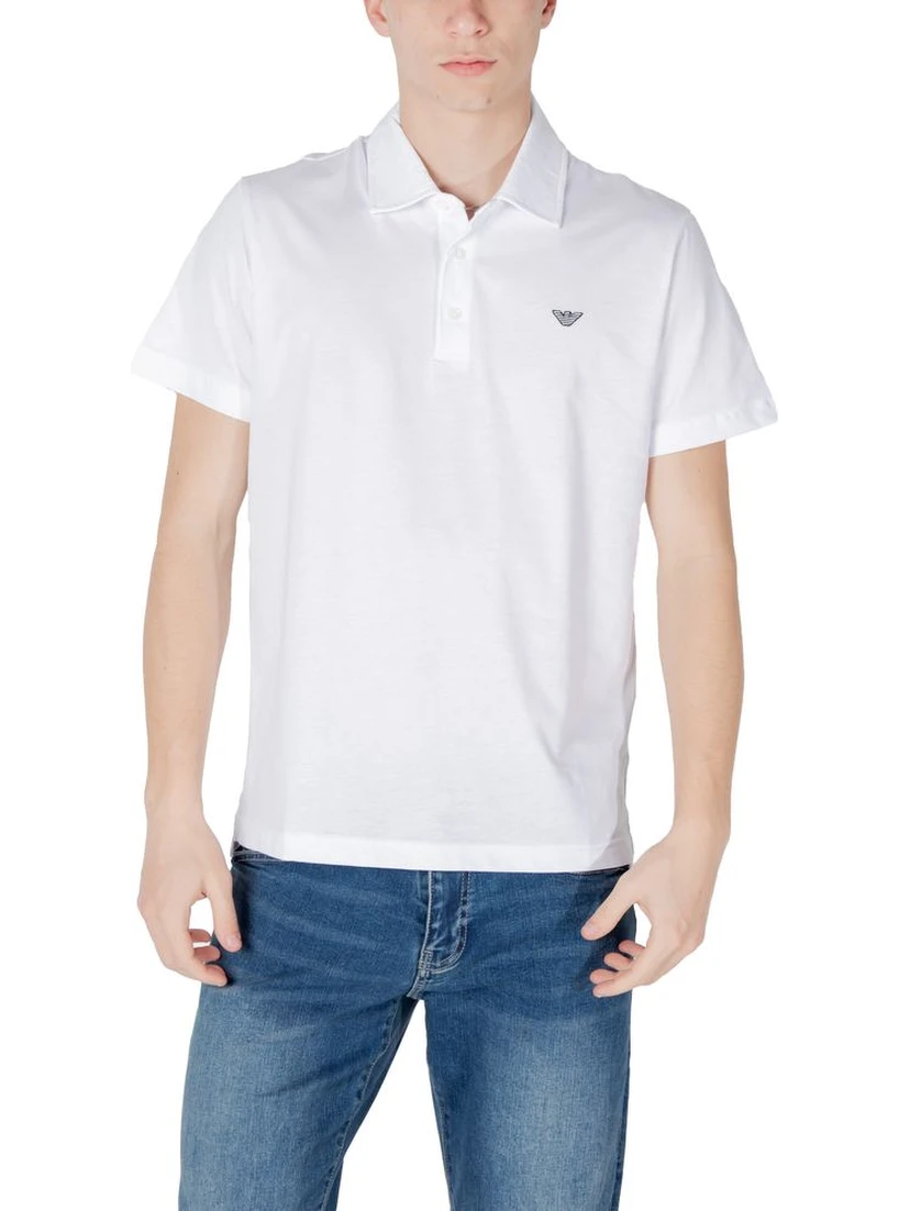 White Cotton Polo Shirt