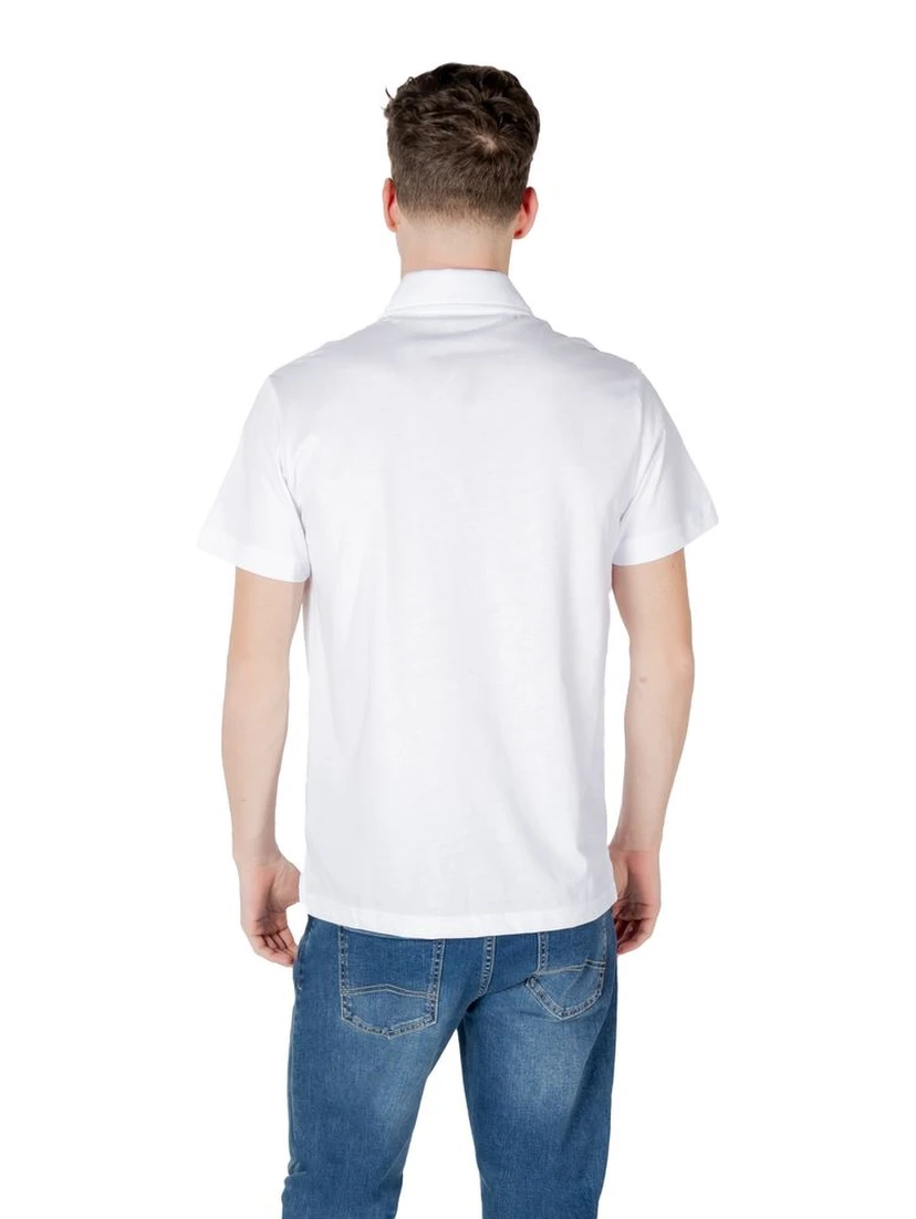 White Cotton Polo Shirt