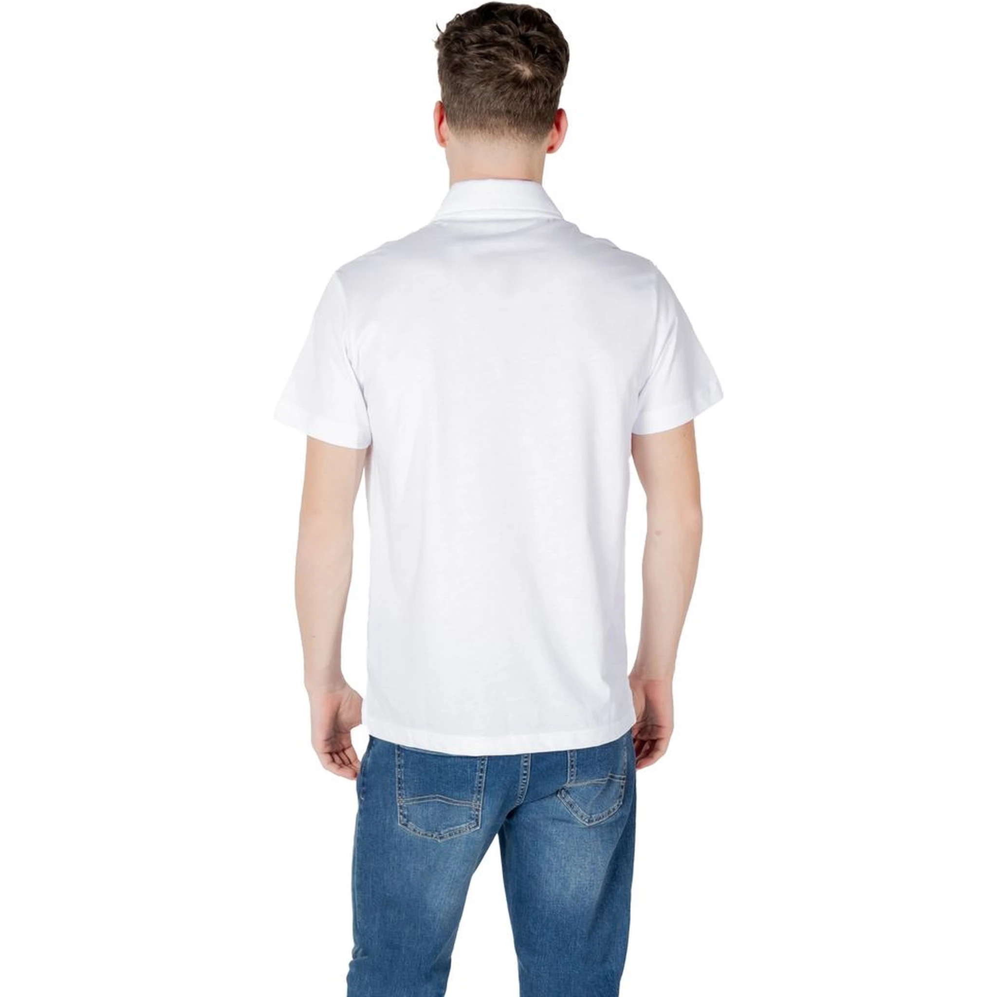 White Cotton Polo Shirt