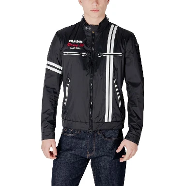 Black Polyamide Biker Jacket