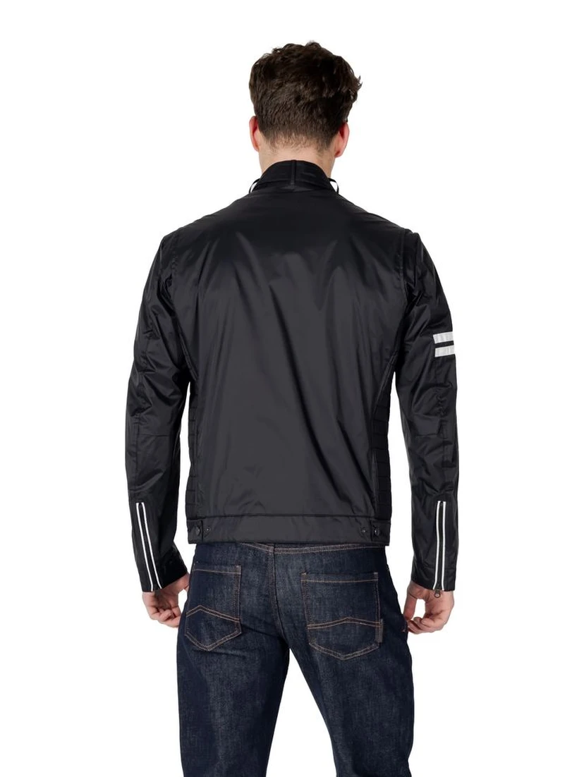 Black Polyamide Biker Jacket