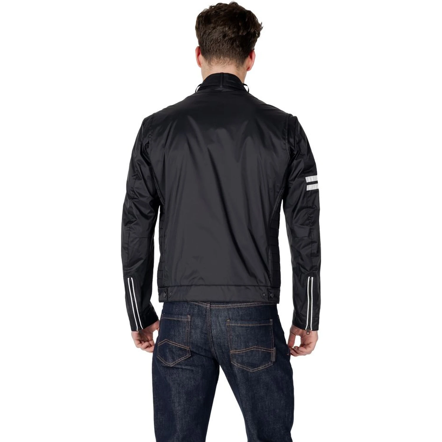 Black Polyamide Biker Jacket