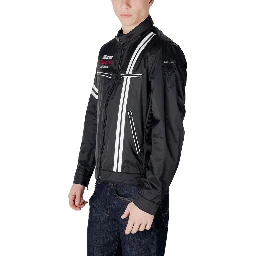 Black Polyamide Biker Jacket