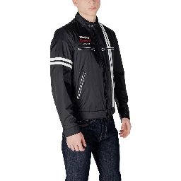 Black Polyamide Biker Jacket