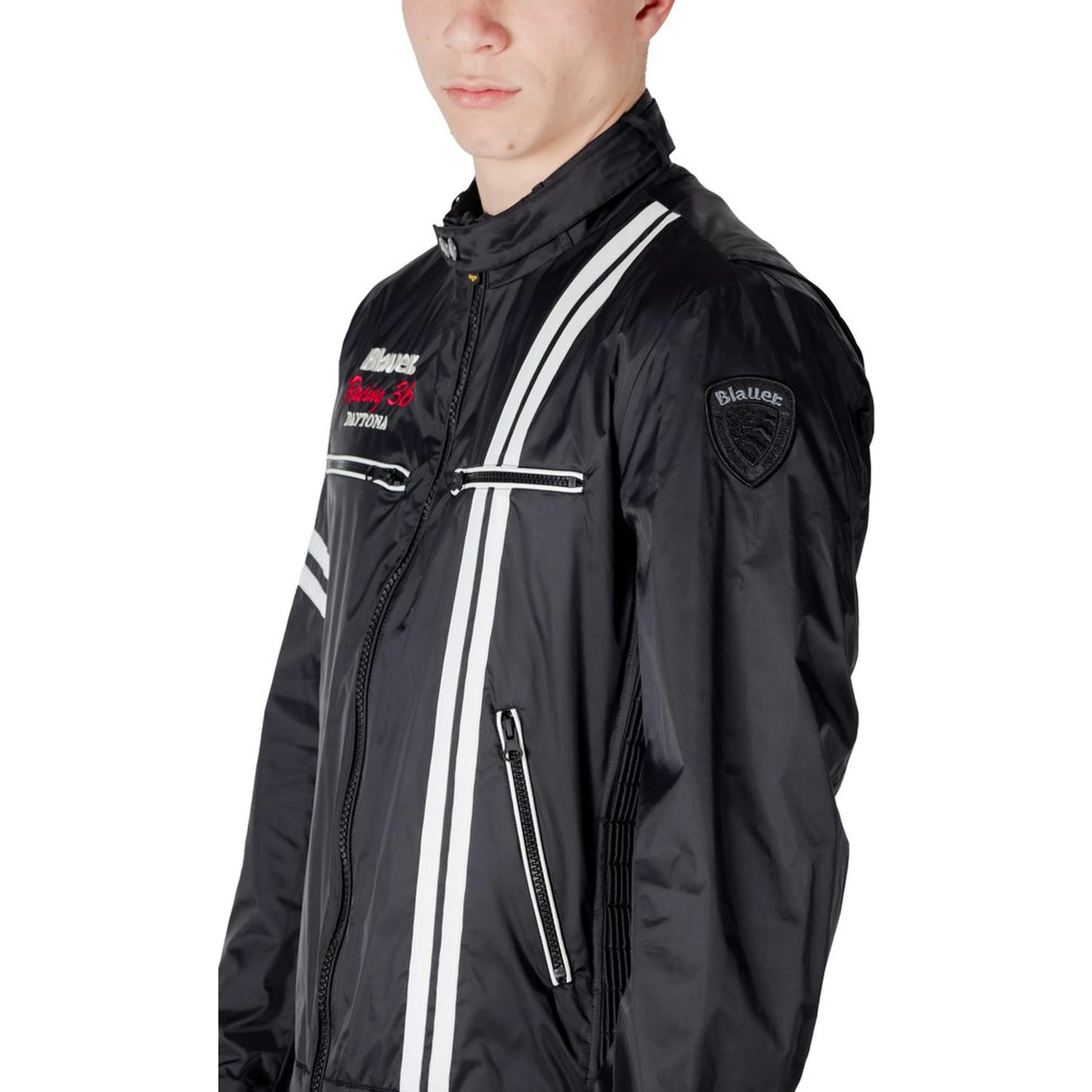 Black Polyamide Biker Jacket