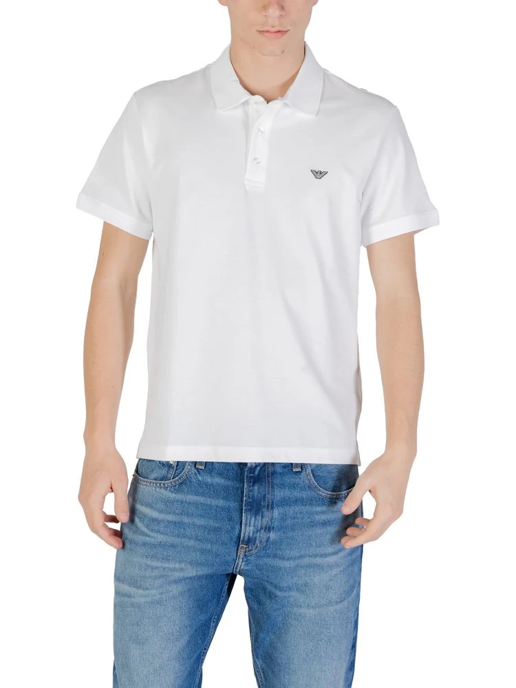 White Cotton Polo Shirt