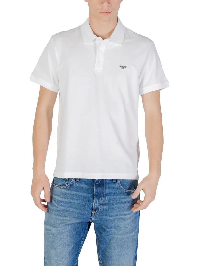 White Cotton Polo Shirt