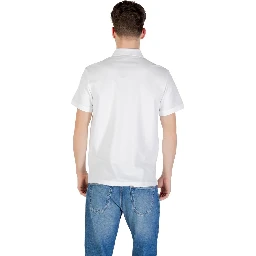White Cotton Polo Shirt