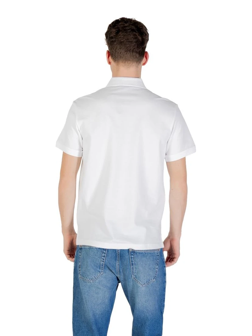 White Cotton Polo Shirt