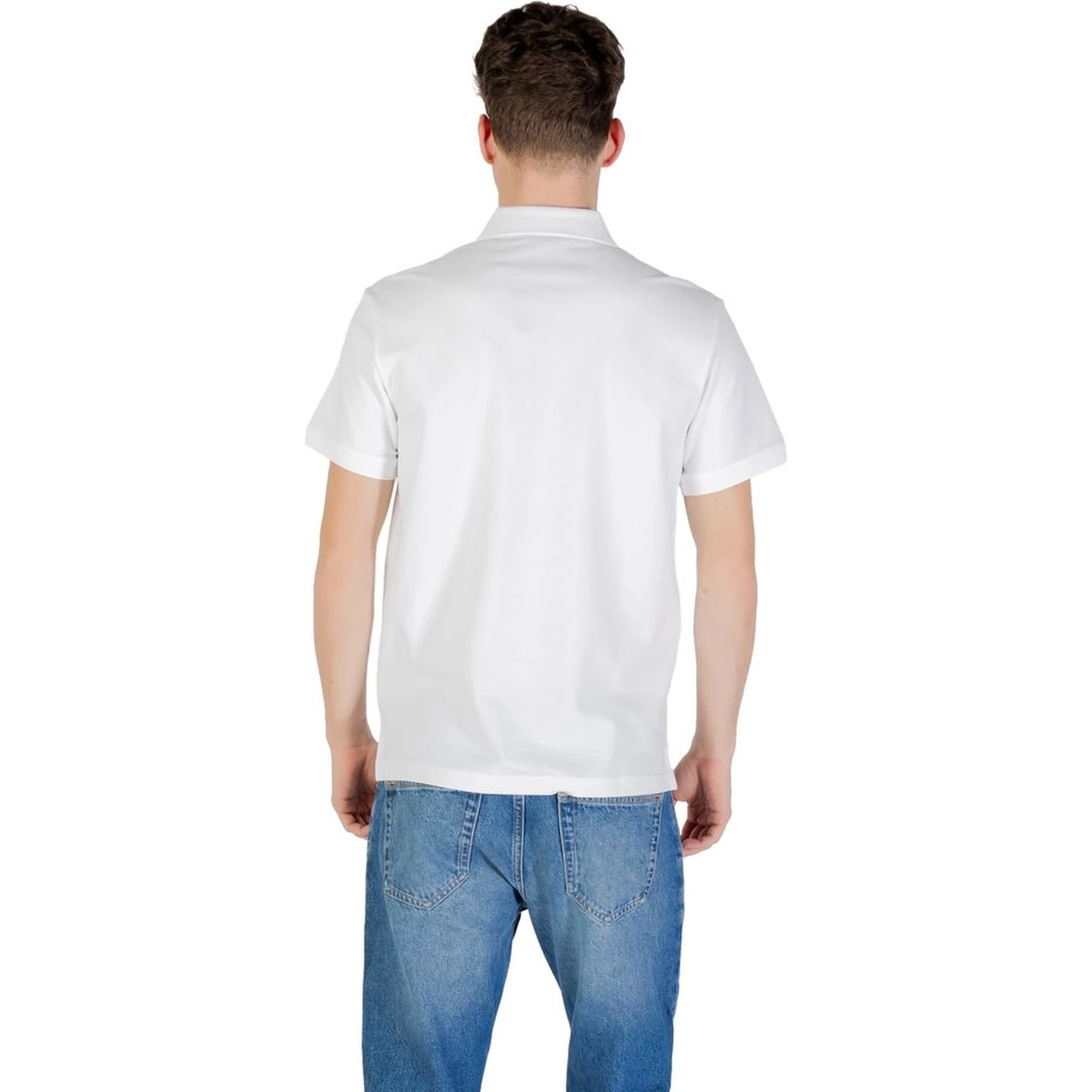 White Cotton Polo Shirt
