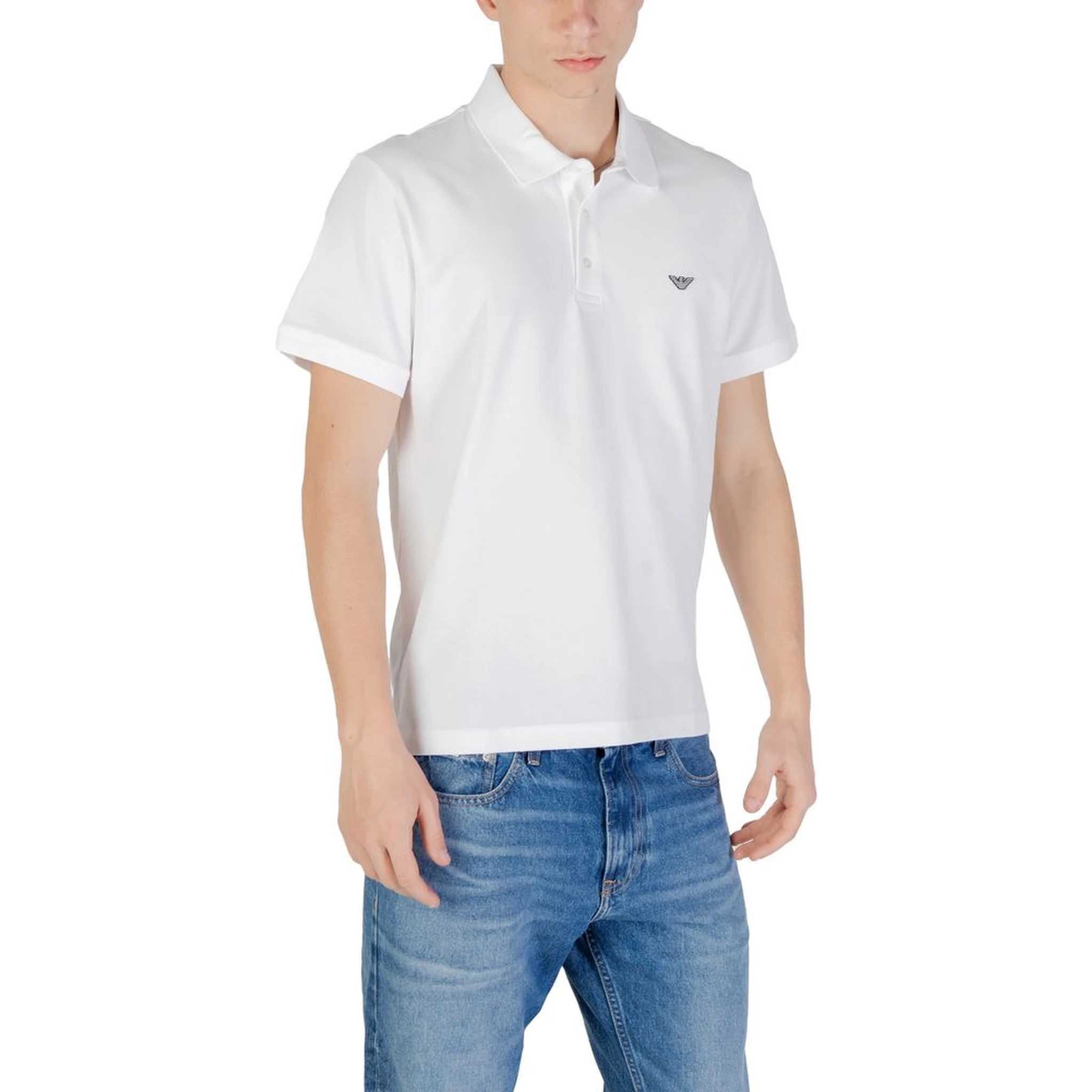 White Cotton Polo Shirt
