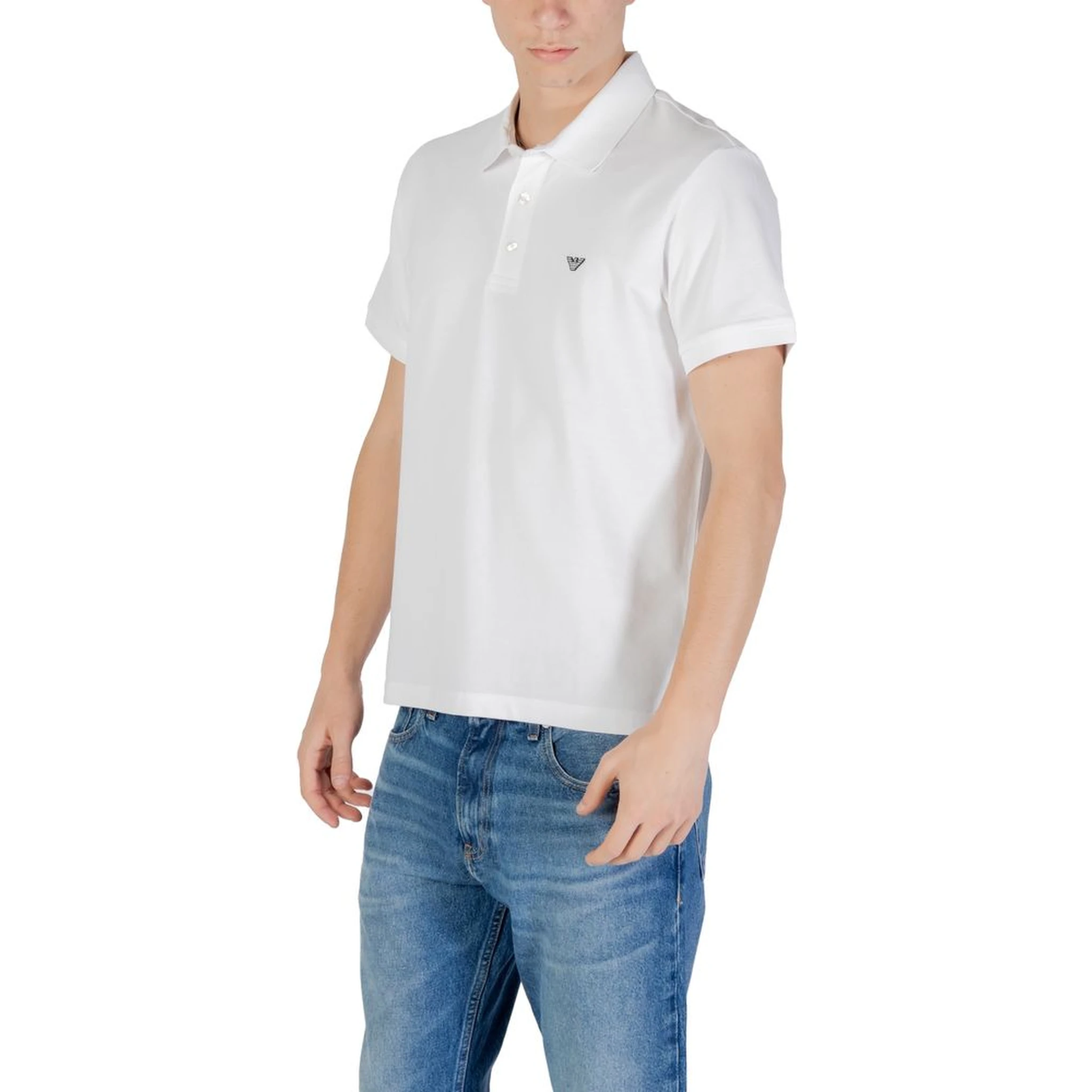 White Cotton Polo Shirt