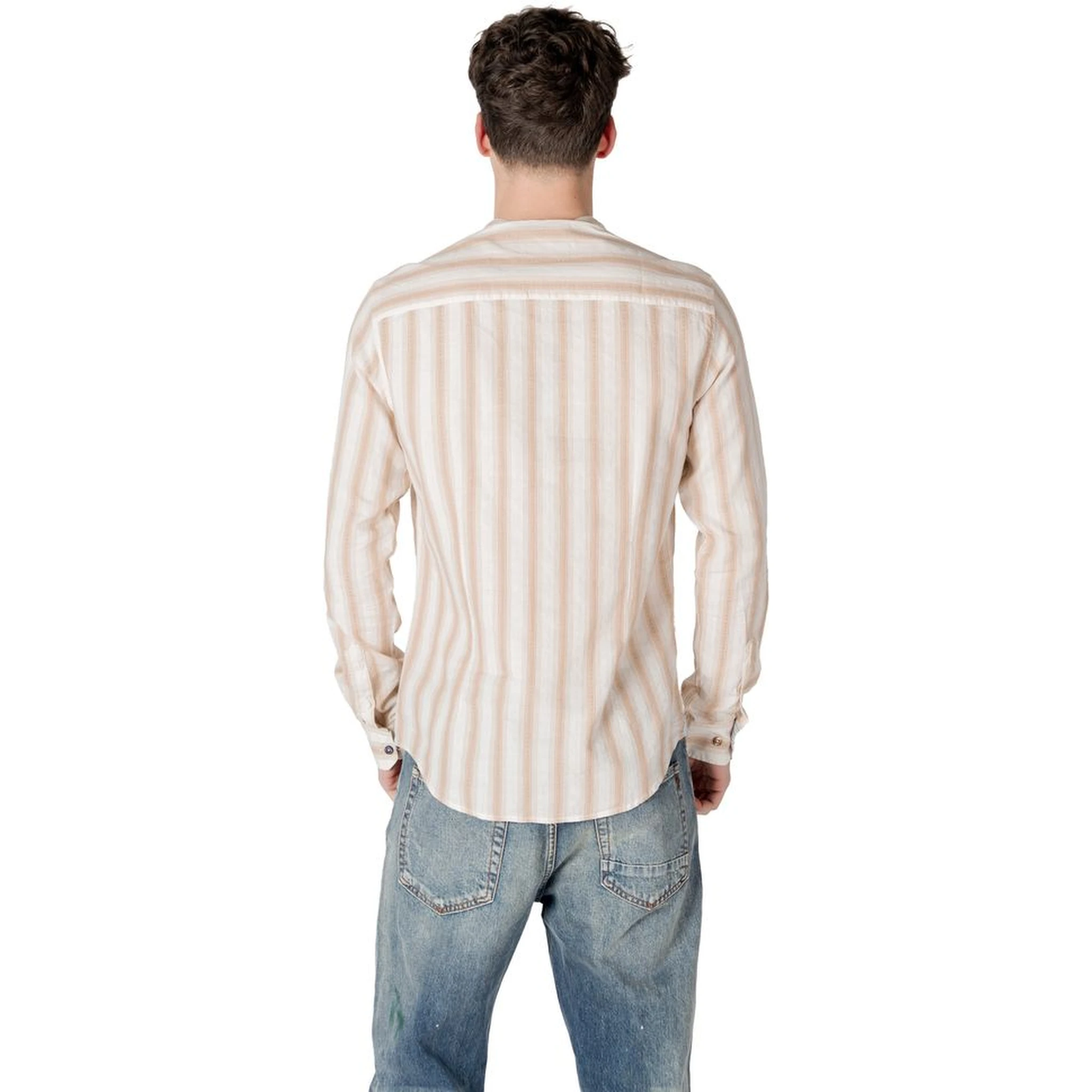 Beige Cotton Pattern Shirt