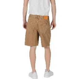 Beige Cotton Bermuda Shorts